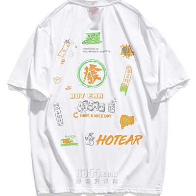 市场上装-T恤-微潮T恤