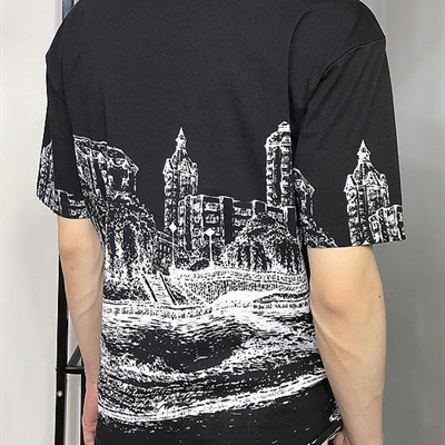 市场上装-T恤-微潮T恤