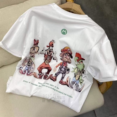 市场上装-T恤-微潮T恤【实拍】