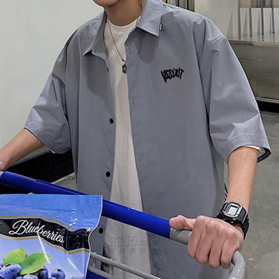 市场上装-衬衫-微潮衬衫