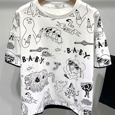 市场上装-T恤-微潮T恤【实拍】