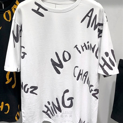 市场上装-T恤-微潮T恤【实拍】