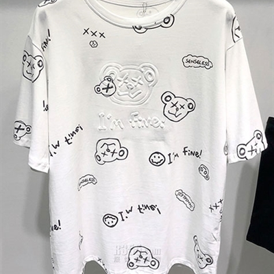 市场上装-T恤-微潮T恤【实拍】