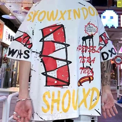 市场上装-T恤-微潮T恤