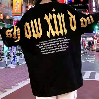 市场上装-T恤-微潮T恤