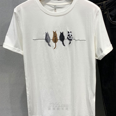 市场上装-T恤-休闲T恤【实拍】