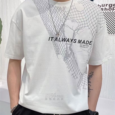 市场上装-T恤-微潮T恤