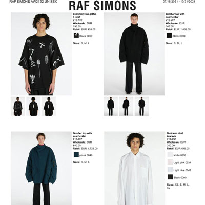  2021秋冬_Raf Simons_服装_欧洲大牌资料