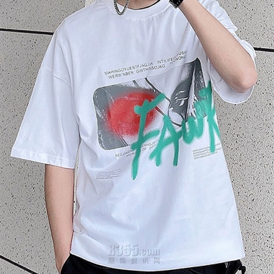 市场上装-T恤-微潮T恤