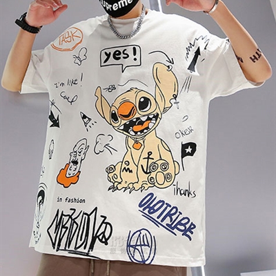 市场上装-T恤-微潮T恤