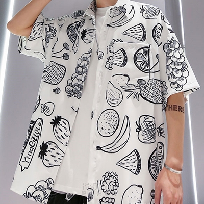 市场上装-衬衫-微潮衬衫