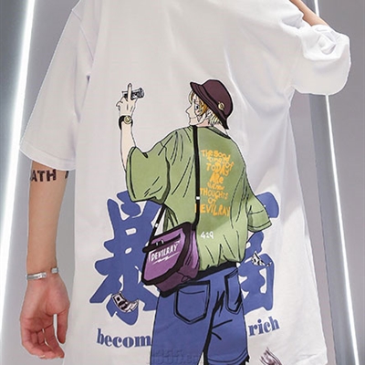 市场上装-T恤-微潮T恤