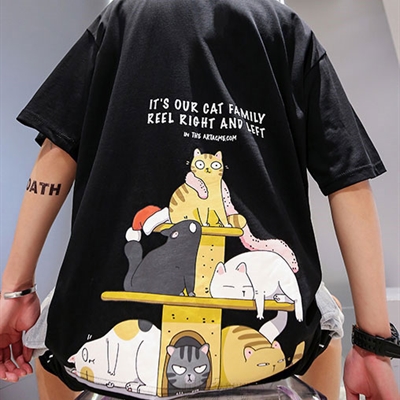 市场上装-T恤-微潮T恤