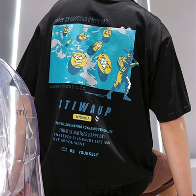 市场上装-T恤-微潮T恤