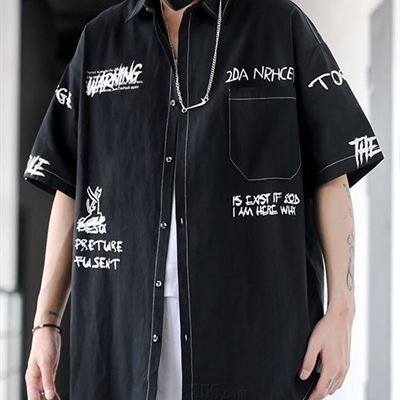 市场上装-衬衫-微潮衬衫