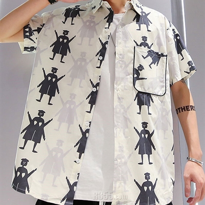 市场上装-衬衫-微潮衬衫