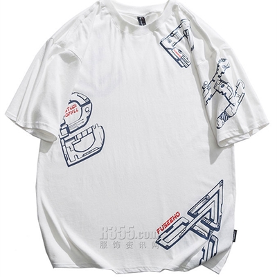 市场上装-T恤-微潮T恤