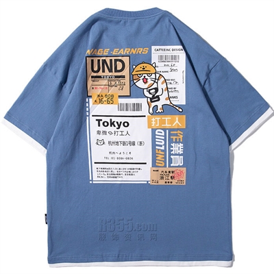 市场上装-T恤-微潮T恤