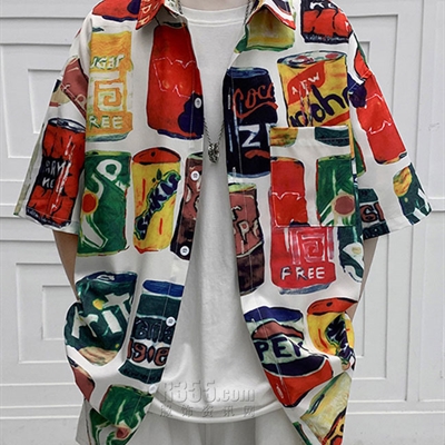 市场上装-衬衫-微潮衬衫