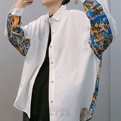 市场上装-衬衫-微潮衬衫