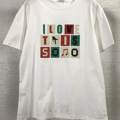 市场上装-T恤-休闲T恤【实拍】