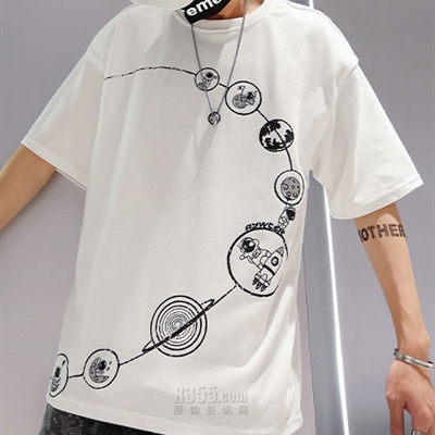 市场上装-T恤-微潮T恤