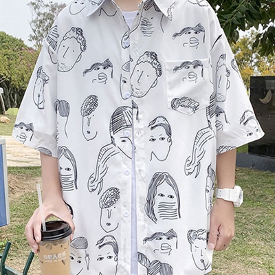 市场上装-衬衫-微潮衬衫