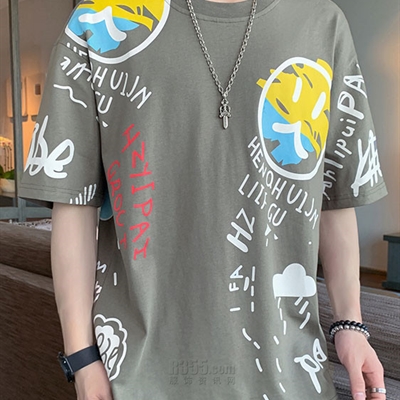 市场上装-T恤-微潮T恤