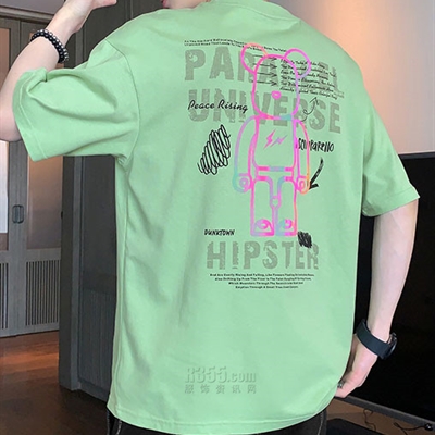 市场上装-T恤-微潮T恤