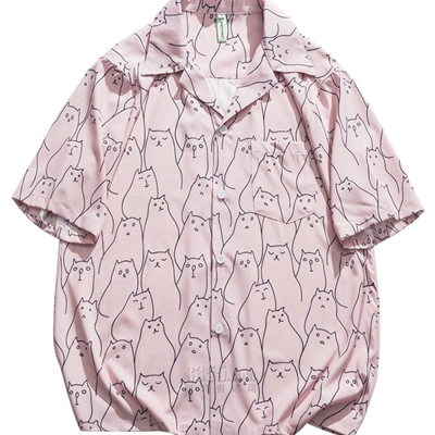 市场上装-衬衫-微潮衬衫