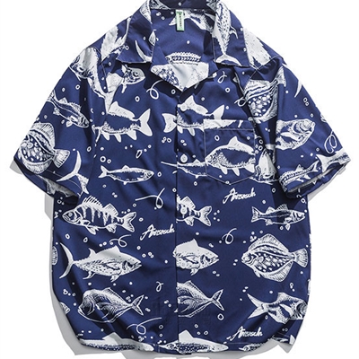 市场上装-衬衫-微潮衬衫