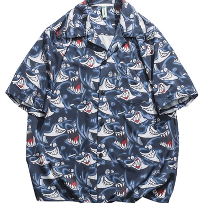 市场上装-衬衫-微潮衬衫