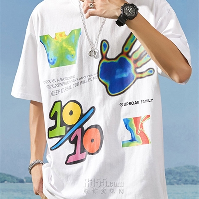 市场上装-T恤-微潮T恤