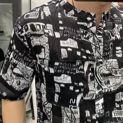 市场上装-衬衫-微潮衬衫