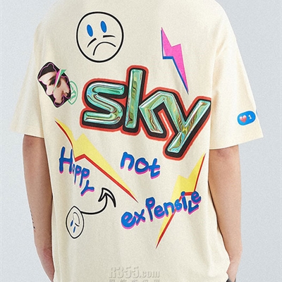 市场上装-T恤-微潮T恤