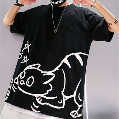 市场上装-T恤-微潮T恤