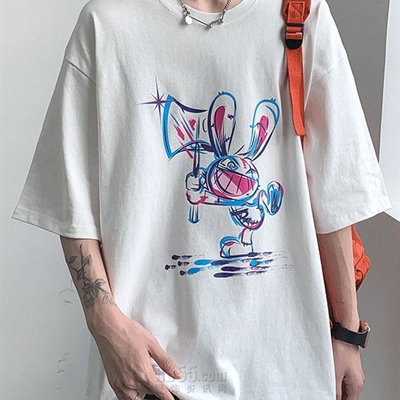 市场上装-T恤-微潮T恤