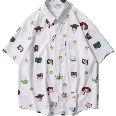 市场上装-衬衫-微潮衬衫