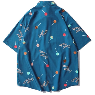 市场上装-衬衫-微潮衬衫