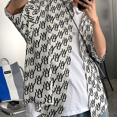 市场上装-衬衫-微潮衬衫