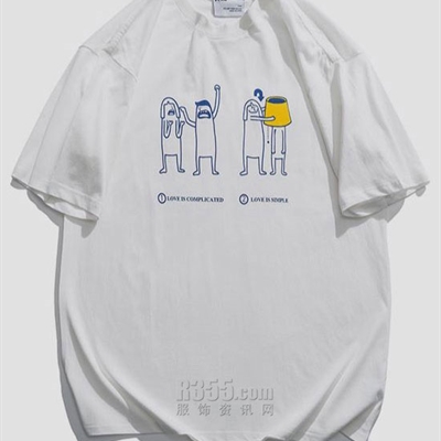 市场上装-T恤-微潮T恤