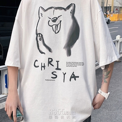 市场上装-T恤-微潮T恤