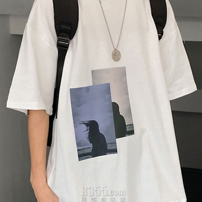 市场上装-T恤-微潮T恤