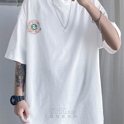 市场上装-T恤-微潮T恤