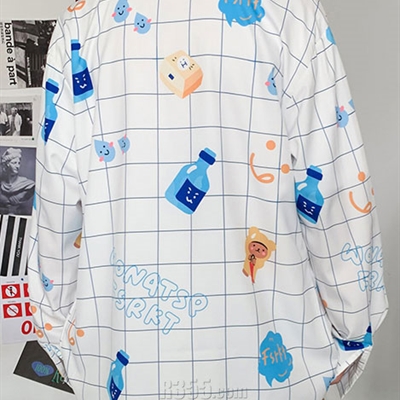 市场上装-衬衫-微潮衬衫