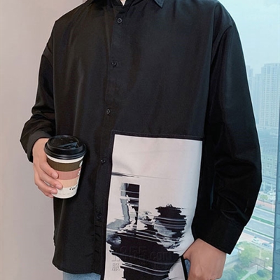 市场上装-衬衫-微潮衬衫