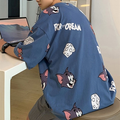 市场上装-T恤-微潮T恤