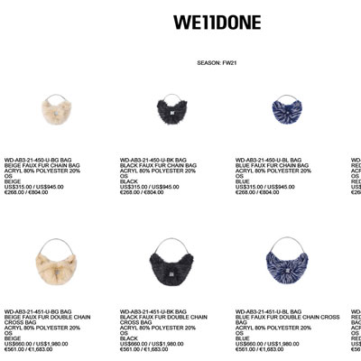 2021秋冬_We11done 配件_欧洲大牌资料