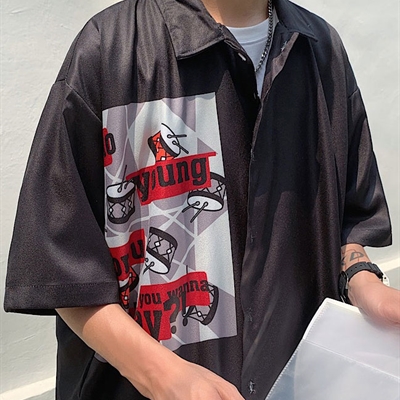 市场上装-衬衫-微潮衬衫