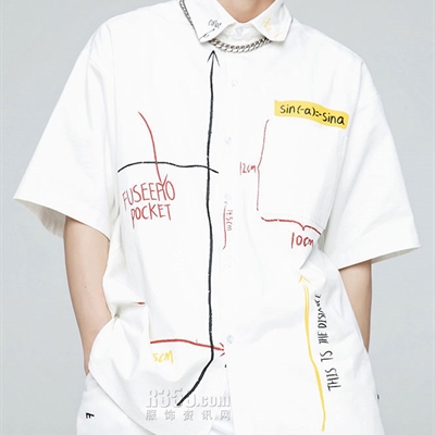 市场上装-衬衫-微潮衬衫